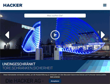 Tablet Screenshot of hacker-ag.de